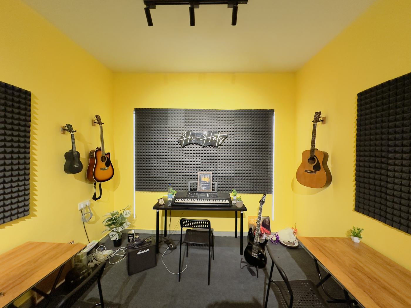 Keyboard setup at Hi-Hats studio